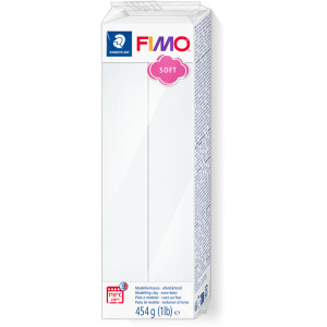 Modelliermasse Staedtler FIMO soft 8021 - weiß normalfarbend ofenhärtend 454 g