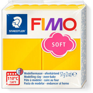 Modelliermasse Staedtler FIMO soft 8020 - sonnengelb normalfarbend ofenhärtend 57 g