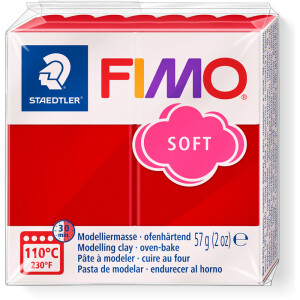 Modelliermasse Staedtler FIMO soft 8020 - weihnachtsrot...