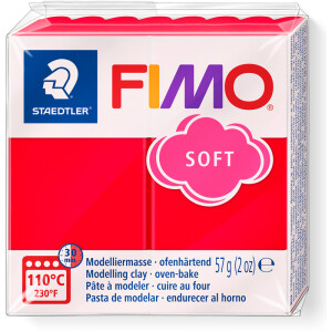 Modelliermasse Staedtler FIMO soft 8020 - indischrot normalfarbend ofenhärtend 57 g