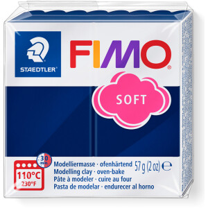 Modelliermasse Staedtler FIMO soft 8020 - windsorblau normalfarbend ofenhärtend 57 g