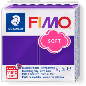 Modelliermasse Staedtler FIMO soft 8020 - pflaume normalfarbend ofenhärtend 57 g
