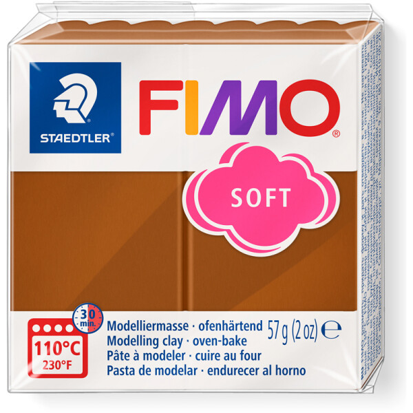 Modelliermasse Staedtler FIMO soft 8020 - caramel normalfarbend ofenhärtend 57 g