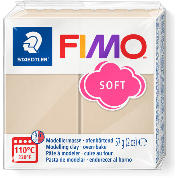 Modelliermasse Staedtler FIMO soft 8020 - sahara normalfarbend ofenhärtend 57 g