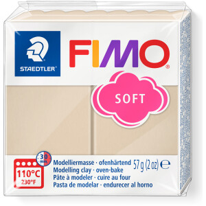 Modelliermasse Staedtler FIMO soft 8020 - sahara normalfarbend ofenhärtend 57 g
