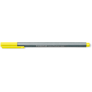 Fineliner Staedtler triplus 334 - neon gelb 0,3 mm ergonomischer Dreikantschaft