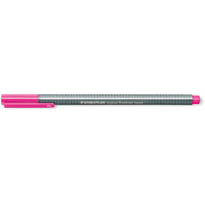 Fineliner Staedtler triplus 334 - neon pink 0,3 mm ergonomischer Dreikantschaft