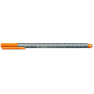 Fineliner Staedtler triplus 334 - neon orange 0,3 mm ergonomischer Dreikantschaft