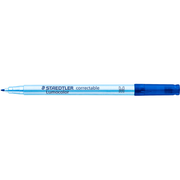 Folienschreiber Staedtler Lumocolor 305M - blau 1,0 mm correctable nachfüllbar