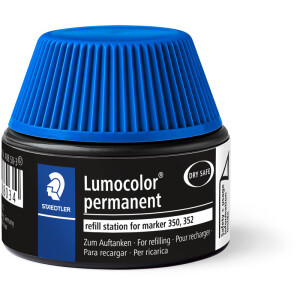 Permanentmarker Nachfülltinte Staedtler Lumocolor 48850 - blau für Mod. 350/352 30 ml