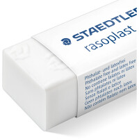 Radierer Staedtler rasoplast 526B30 - 4,3 x 1,9 x 1,3 cm weiß in Schiebehülle