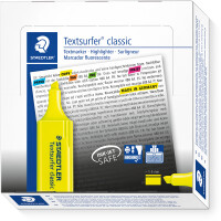 Textmarker Staedtler textsurfer classic 364 - gelb 1-5 mm Keilspitze permanent nachfüllbar