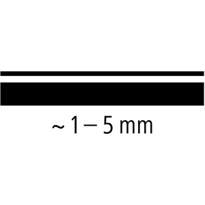 Textmarker Staedtler textsurfer classic 364 - schwarz 1-5 mm Keilspitze permanent nicht nachfüllbar