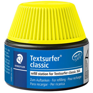 Textmarker Nachfülltinte Staedtler 48864 - gelb für Mod. Textsurfer Classic permanent 30 ml