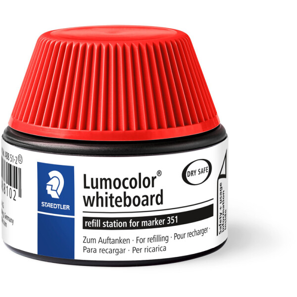 Whiteboardmarker Nachfülltinte Staedtler Lumocolor 48851 - rot für Mod 351/351B non-permanent 30 ml