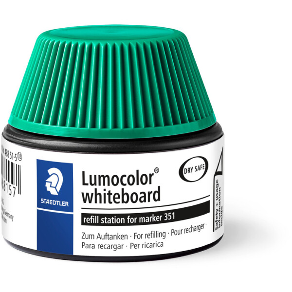 Whiteboardmarker Nachfülltinte Staedtler Lumocolor 48851 - grün für Mod 351/351B non-permanent 30 ml