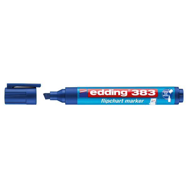 Flipchartmarker edding 383 - blau 1-5 mm Keilspitze permanent nachfüllbar