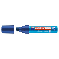 Flipchartmarker edding 388 - blau 4-12 mm Keilspitze permanent nicht nachfüllbar