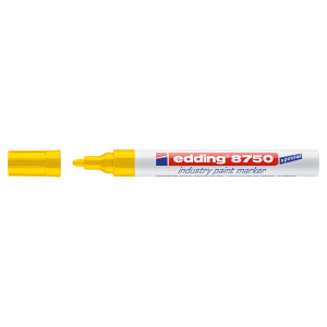 Lackmarker edding 8750 - gelb 2-4 mm Rundspitze permanent...