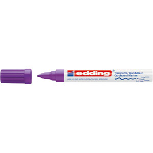 Mattlackmarker edding creative 4040 - violett 1-2 mm Rundspitze permanent nicht nachfüllbar