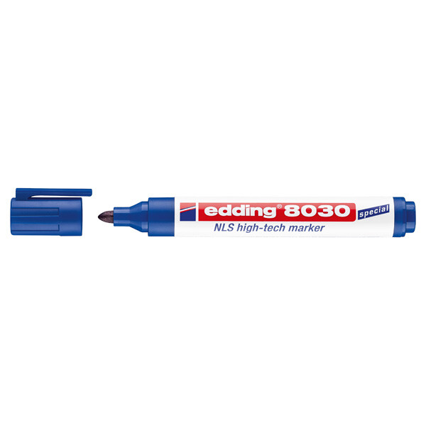 NLS high-tech Marker edding Spezialmarker 8030 - blau 1,5-3 mm Rundspitze permanent