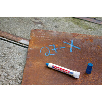 Pastenmarker edding 950 - blau 10 mm Rundspitze permanent nicht nachfüllbar