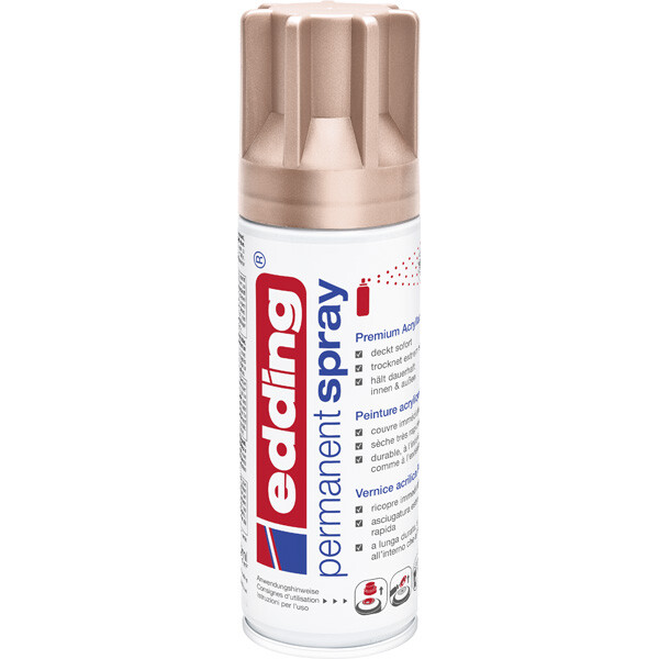 Permanentspray edding 5200 - rosegold 200 ml