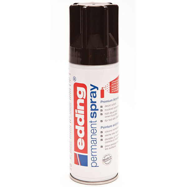Permanentspray edding 5200 - tiefschwarz glänzend RAL9005 200 ml