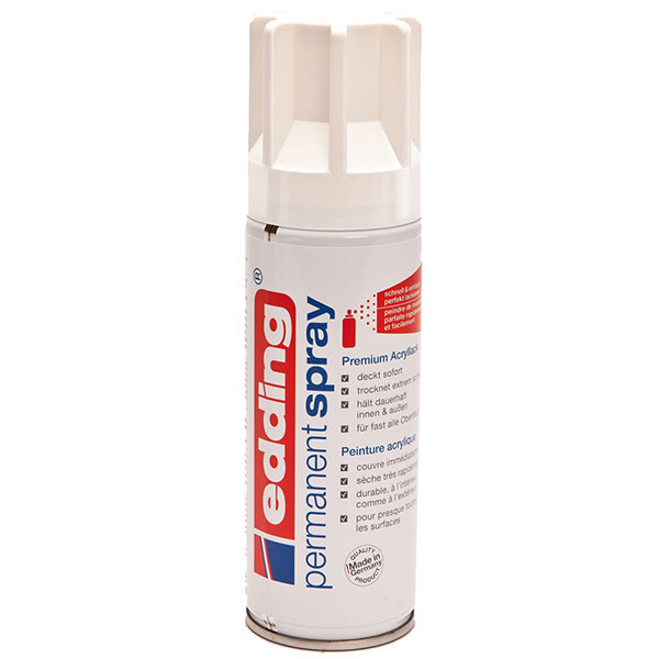 Permanentspray edding 5200 - verkehrsweiß glänzend RAL9016 200 ml
