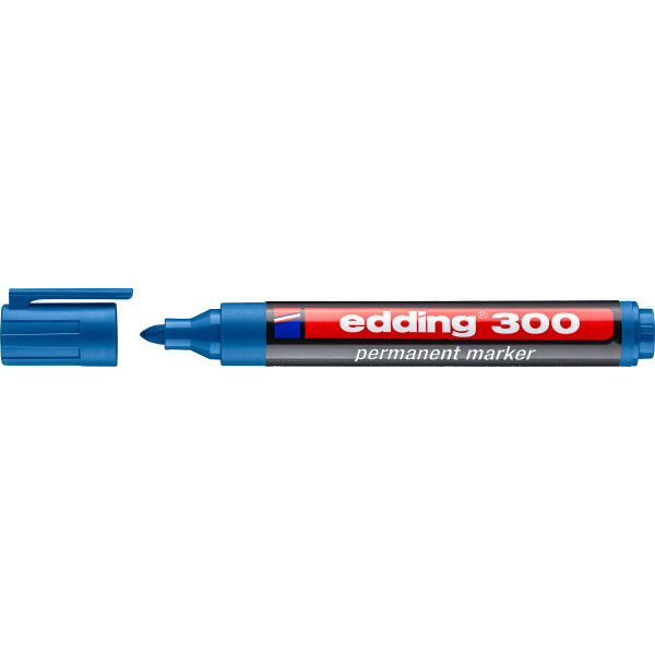 Permanentmarker edding Industrie 300 - hellblau 1,5-3 mm Rundspitze nachfüllbar
