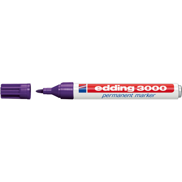 Permanentmarker edding 3000 - violett 1,5-3 mm Rundspitze nachfüllbar