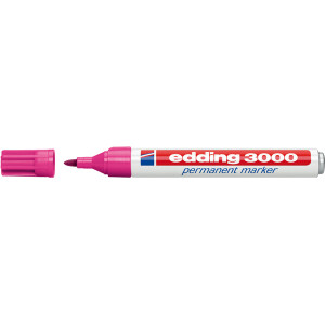 Permanentmarker edding 3000 - rosa 1,5-3 mm Rundspitze...