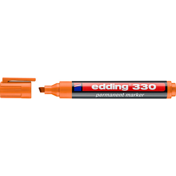 Permanentmarker edding Industrie 330 - orange 1-5 mm Keilspitze nachfüllbar