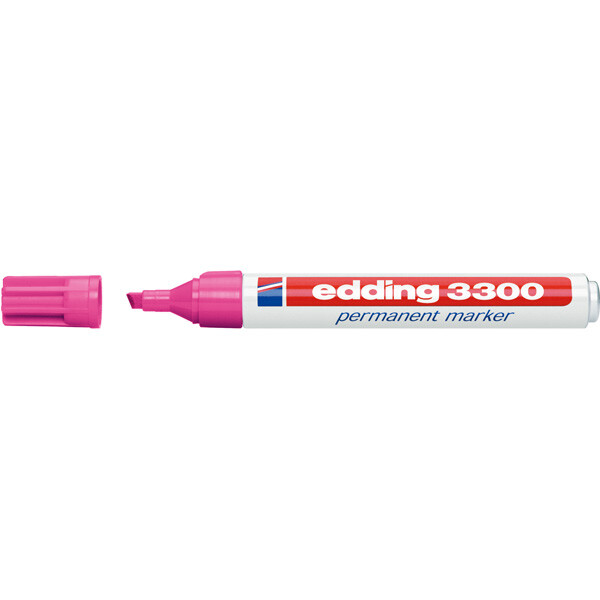 Permanentmarker edding 3300 - rosa 1-5 mm Keilspitze nachfüllbar