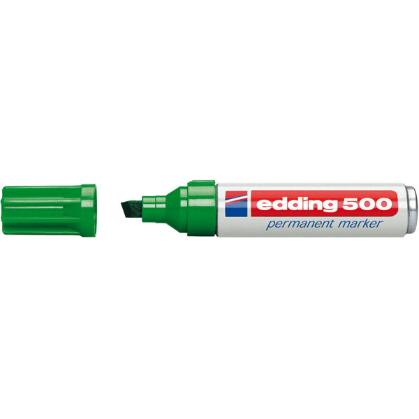 Permanentmarker edding 500 - grün 2-7 mm Keilspitze nachfüllbar