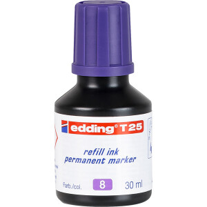 Permanentmarker Nachfülltinte edding T25 - violett für Mod. No1/400/500/550/800/850/3000 uvm. 30 ml