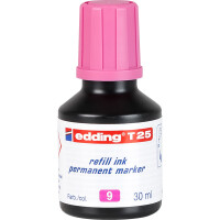 Permanentmarker Nachfülltinte edding T25 - rosa für Mod. No1/400/500/550/800/850/3000 uvm. 30 ml