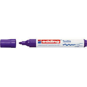 Textilmarker edding creative 4500 - violett 2-3 mm Rundspitze permanent nicht nachfüllbar
