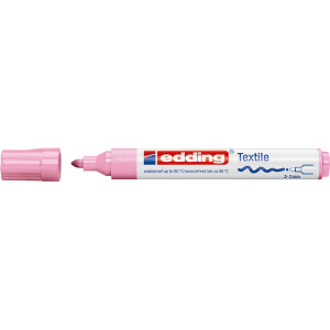 Textilmarker edding creative 4500 - rosa 2-3 mm Rundspitze permanent nicht nachfüllbar