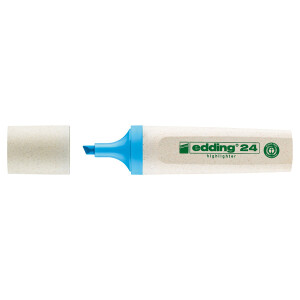 Textmarker edding EcoLine 24 - neonblau 2-5 mm Keilspitze...