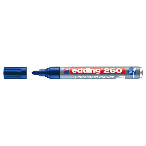 Whiteboardmarker edding 250 - blau 1,5-3 mm Rundspitze non-permanent nachfüllbar