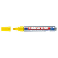 Whiteboardmarker edding 250 - gelb 1,5-3 mm Rundspitze non-permanent nachfüllbar