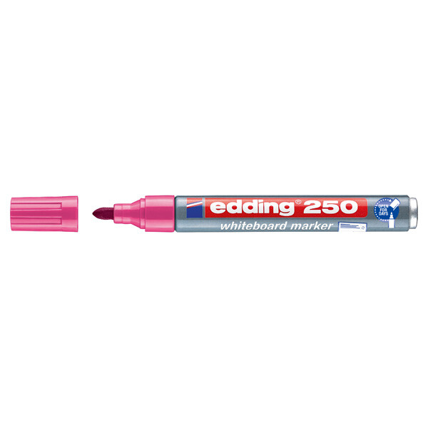 Whiteboardmarker edding 250 - rosa 1,5-3 mm Rundspitze non-permanent nachfüllbar