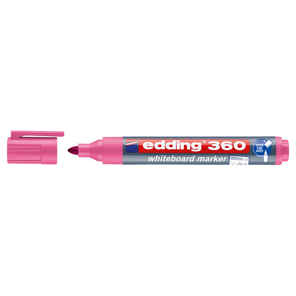 Whiteboardmarker edding 360 - rosa 1,5-3 mm Rundspitze non-permanent nicht nachfüllbar