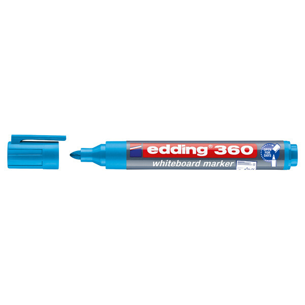 Whiteboardmarker edding 360 - hellblau 1,5-3 mm Rundspitze non-permanent nicht nachfüllbar