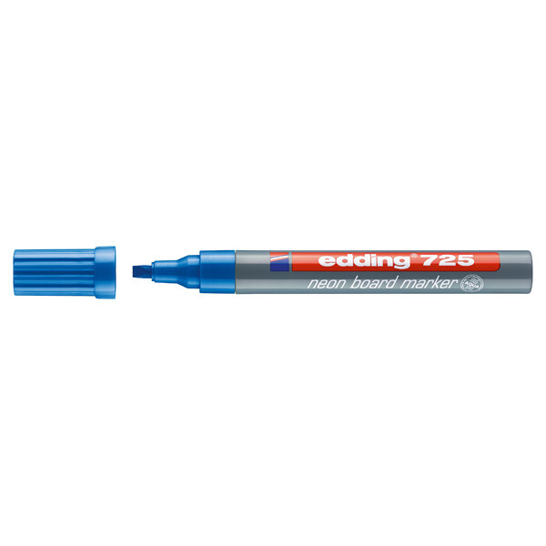 Whiteboardmarker edding 725 - neonblau 2-5 mm Keilspitze non-permanent nicht nachfüllbar