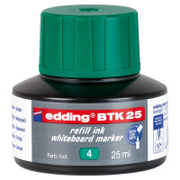 Whiteboardmarker Nachfülltinte edding BTK25 - grün für Mod 250/360/361/363/28/29 non-permanent 25 ml