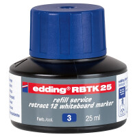 Whiteboardmarker Nachfülltinte edding RBTK25 - blau für Mod retract 12 non-permanent 25 ml