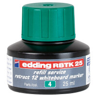Whiteboardmarker Nachfülltinte edding RBTK25 - grün für Mod retract 12 non-permanent 25 ml