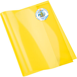 Heftumschlag Herma Transparent Plus 19351 - A4 210 x 297 mm gelb ohne Beschriftungsetikett PP-Folie